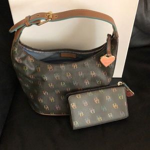 Dooney & Bourke multicolor bucket bag/change purse